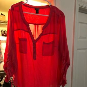 Torrid chiffon shirt